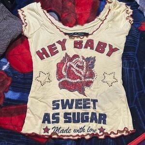 Never worn bought it because I needed it for something but never wore